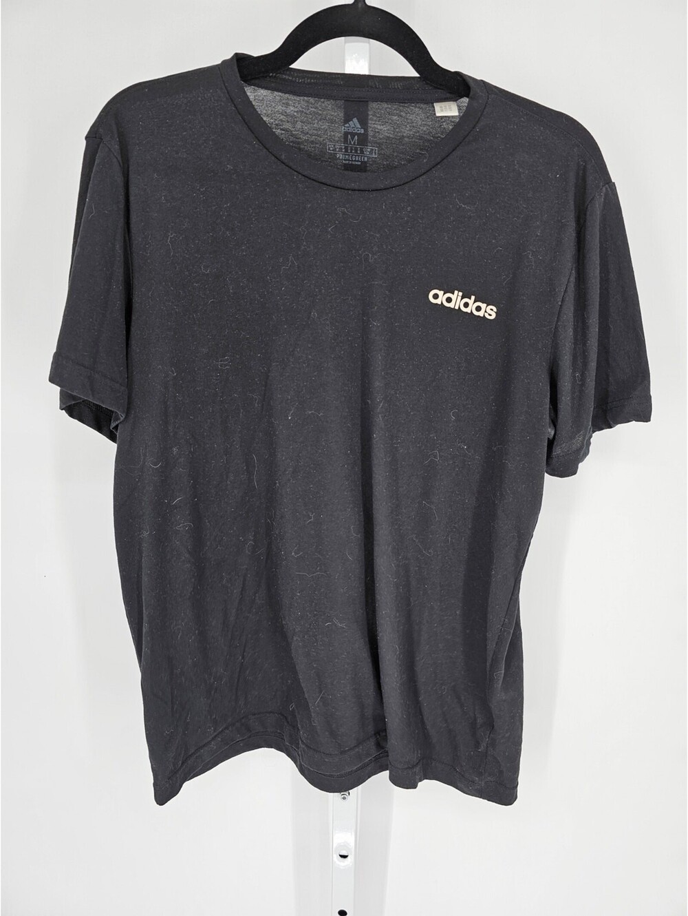 Adidas Men's Black Prime Regular Fit Short Sleeve T-Shirt Size M